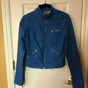 Paper Denim & Cloth Blue Cropped Jacket